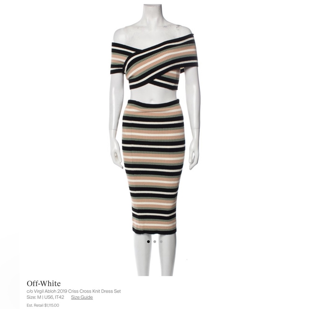 c/o Virgil Abloh 2019 Criss Cross Knit Set